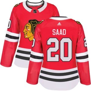 Damen Chicago Blackhawks Trikot Brandon Saad 20 Rot Authentic